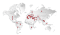 Mappa del mondo con sedi Finchem